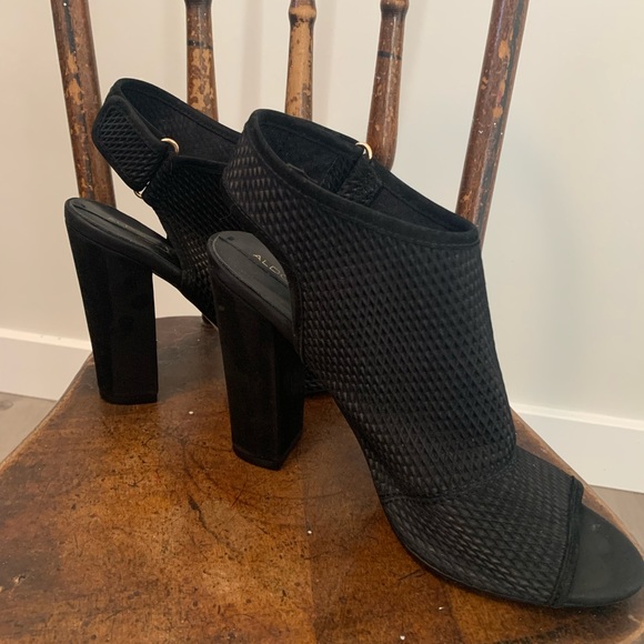 Black Aldo Heels size 8.5 - Picture 3 of 4